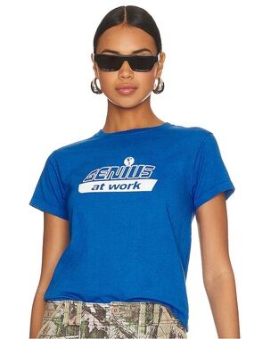 GUIZIO Genius at Work Tee Medium Blue NWT